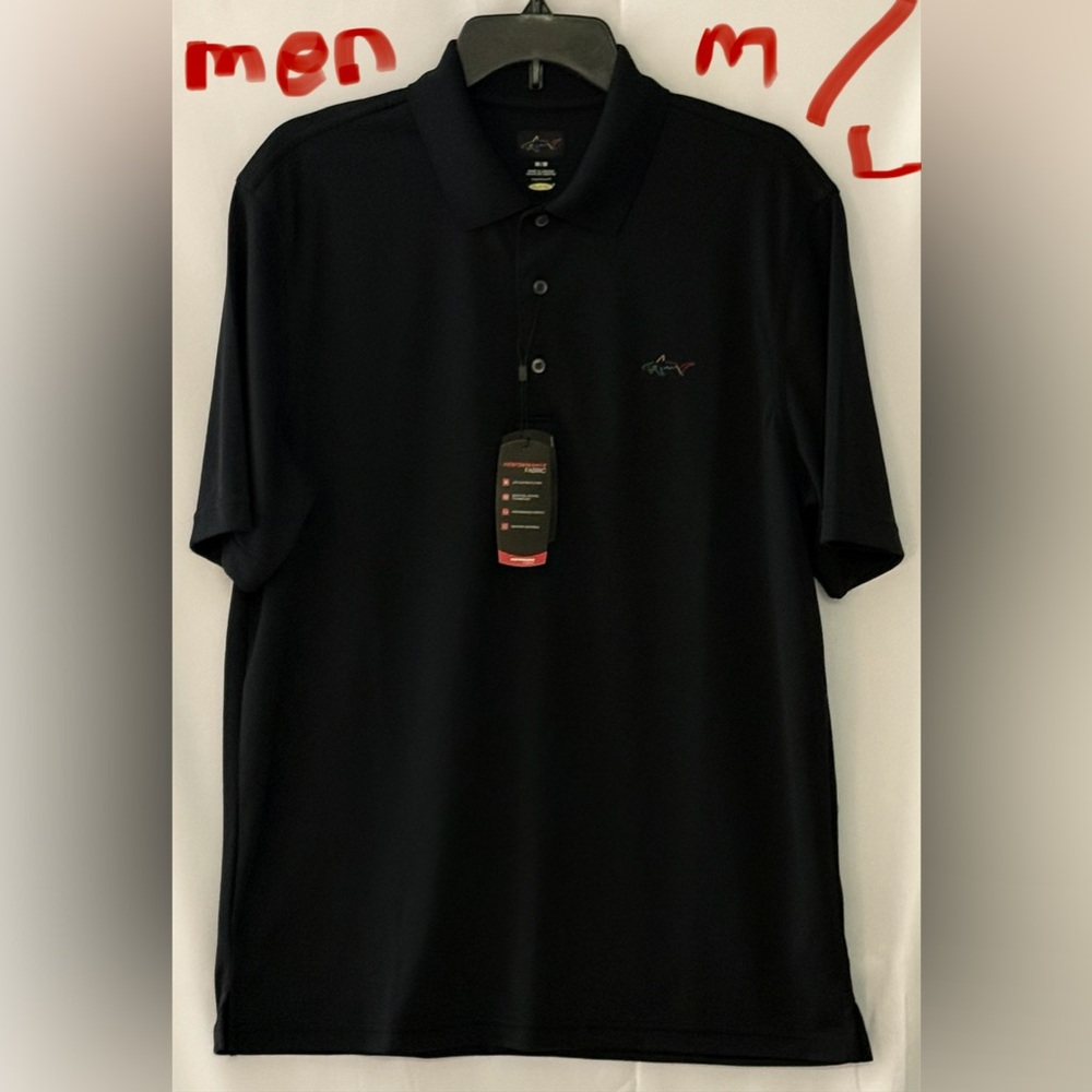Greg Norman Collection Men's Black Polo Shirt